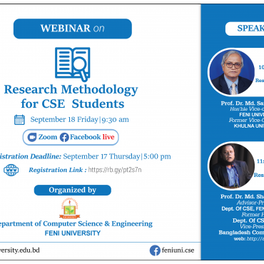 Webinar on "Research Methodology for CSE Students"